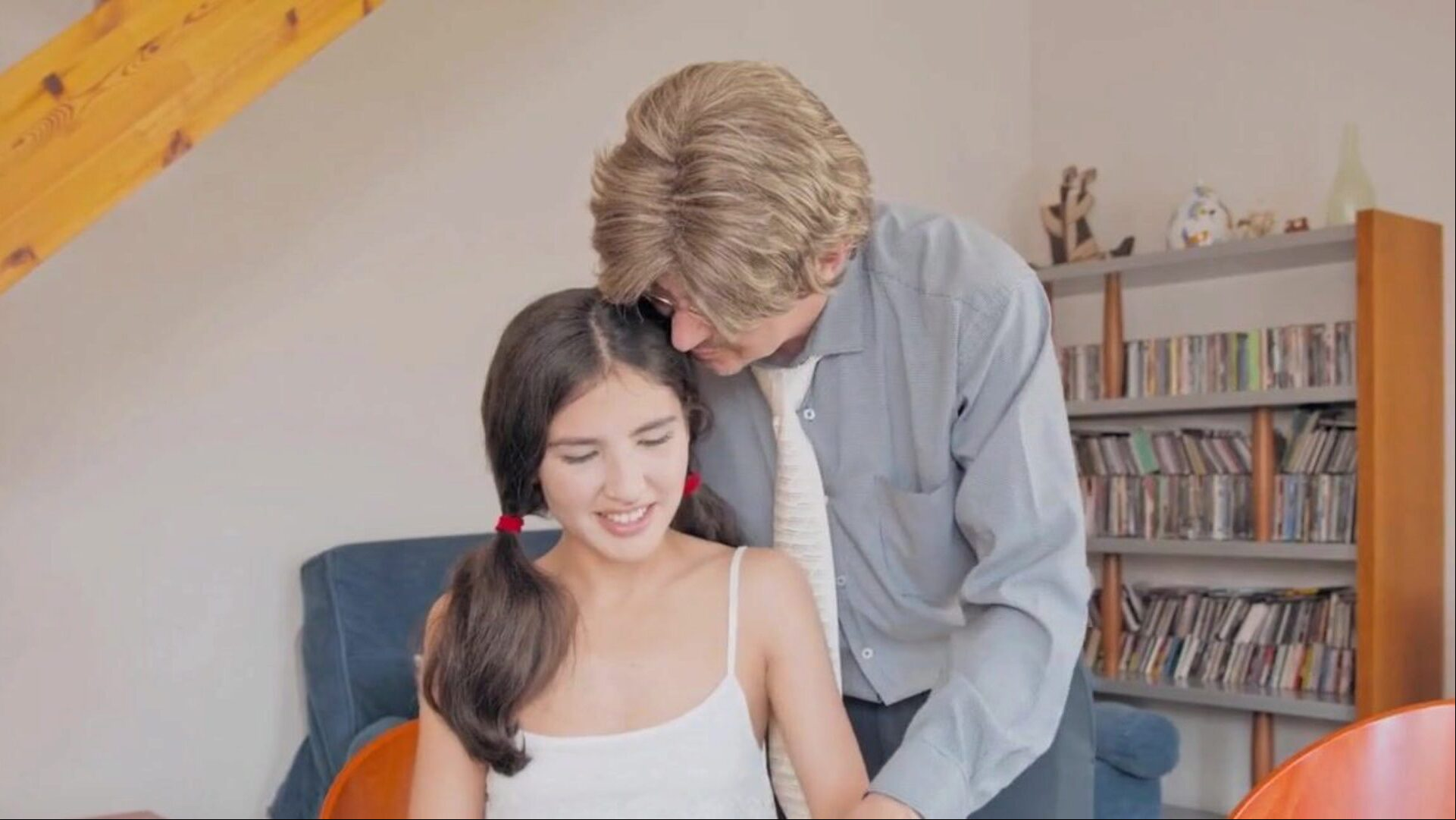 Tricky Old Teacher - Naughty brunette hair satiates her tricky educator